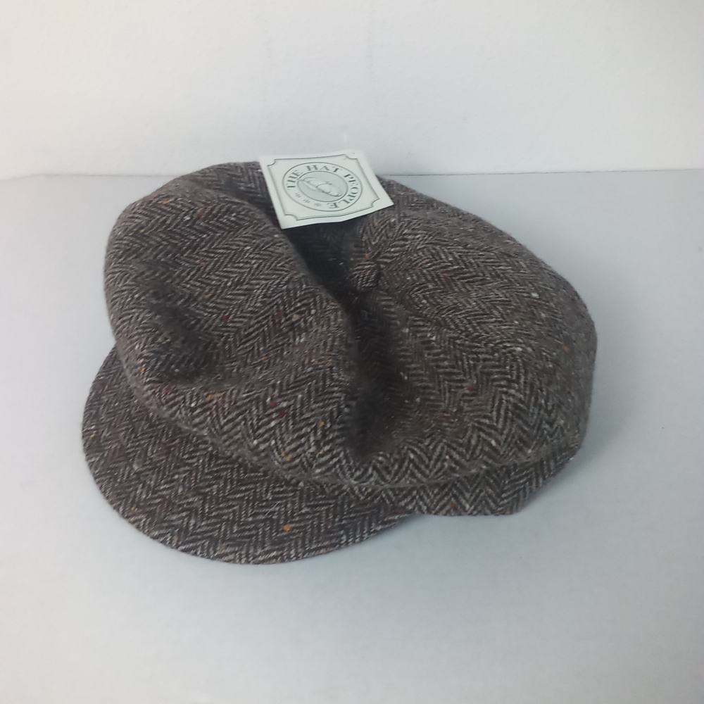 The Hat People Handmade Newsboy Wool Herringbone Tweed Cap